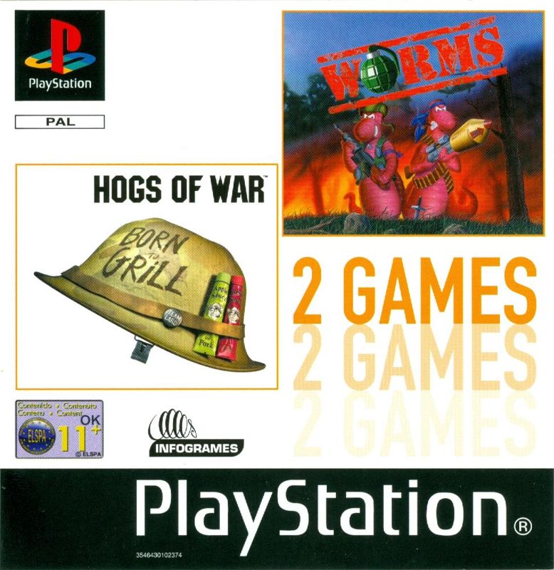 Hogs of War box art for Playstation